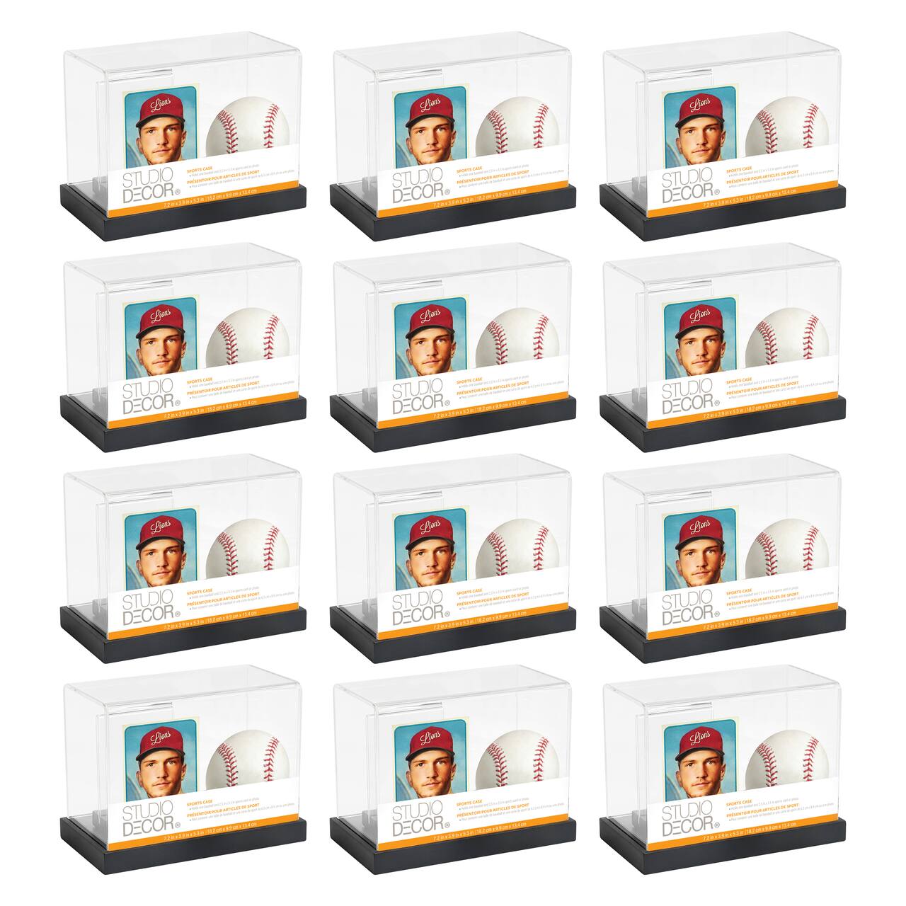 12 Pack: Baseball Photo Display Case by Studio Décor®